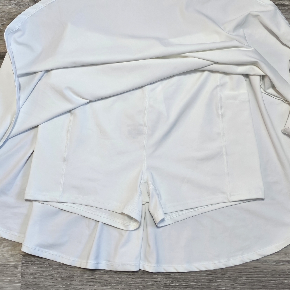 NWT Fabletics White Flounce Skort - Picture 4 of 8
